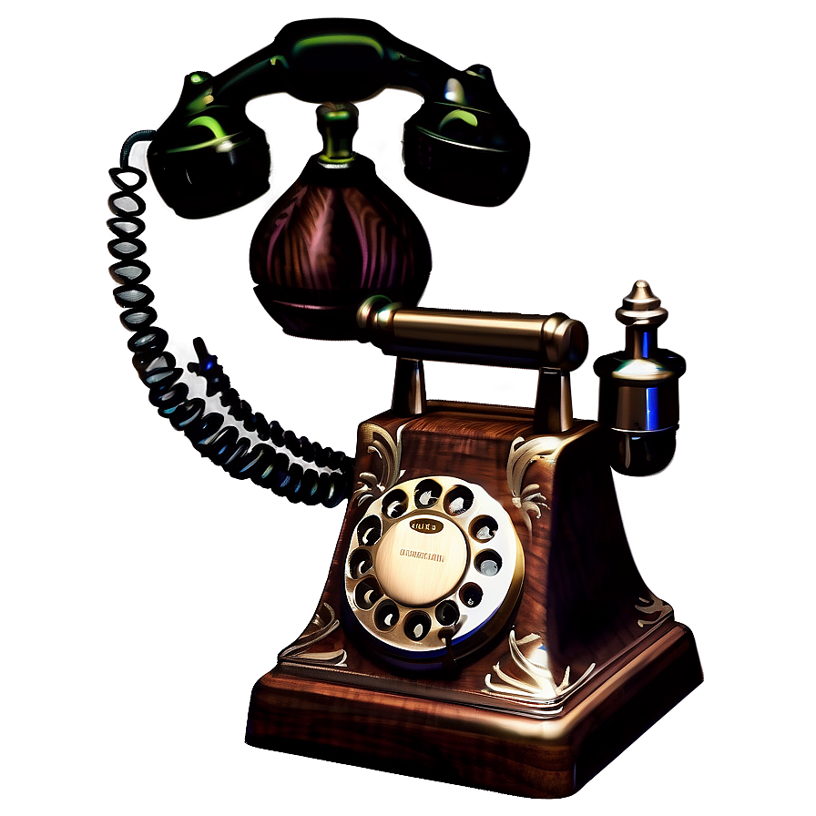 Victorian Style Telephone Png 05252024