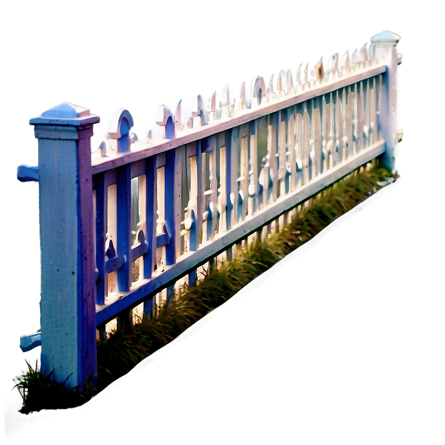 Victorian Style White Fence Png 32