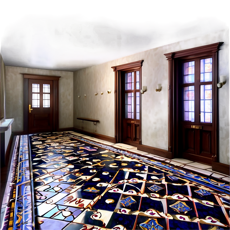 Victorian Tiles Hallway Png 27