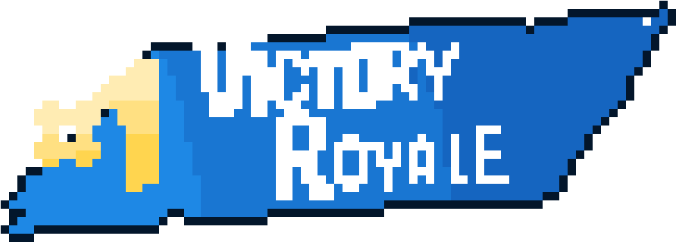 Victory Royale Pixel Art Banner