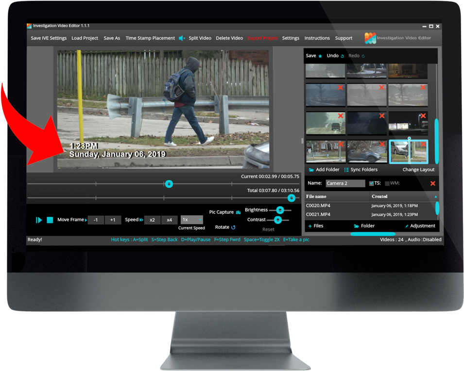 Video Editing Software Screen