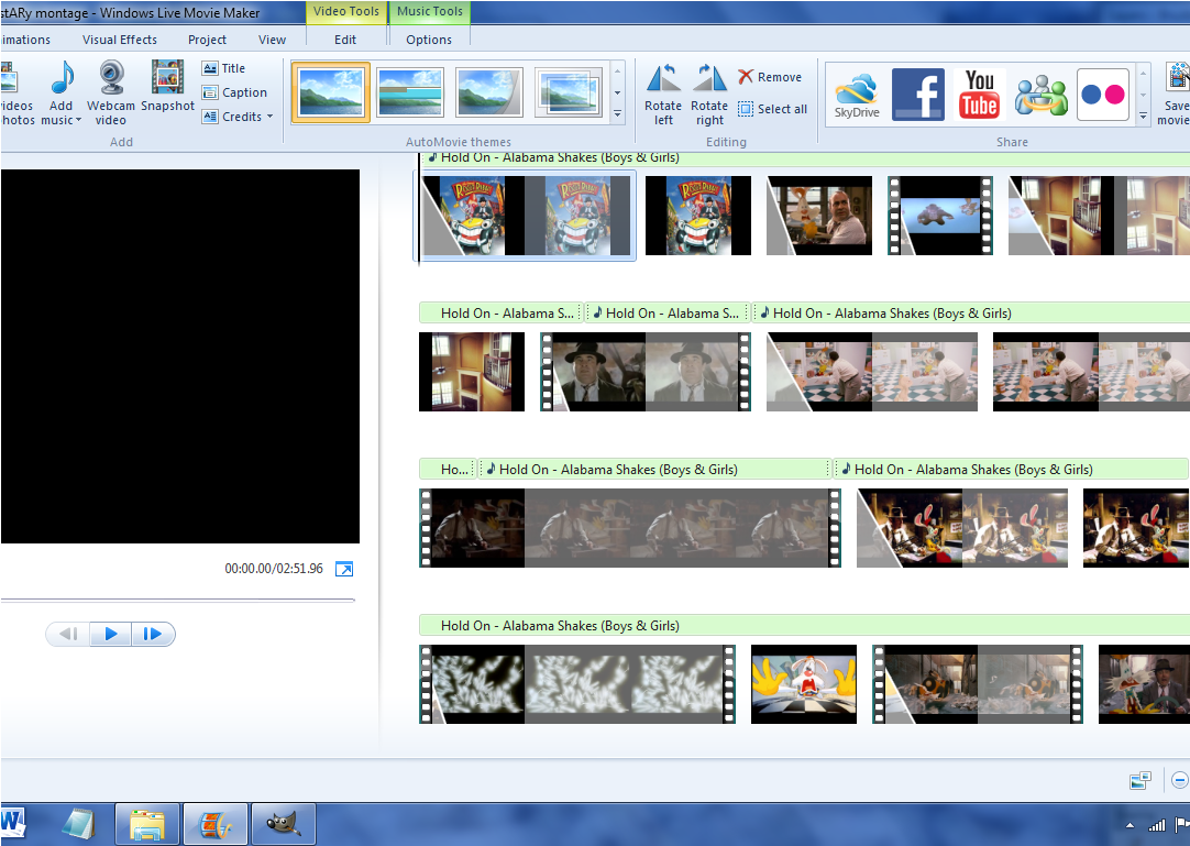 Video Editing Software Screen