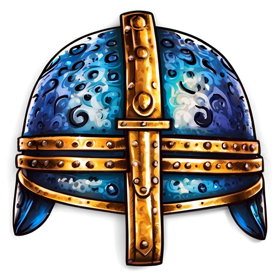 Viking Helmet Illustration Png 06132024