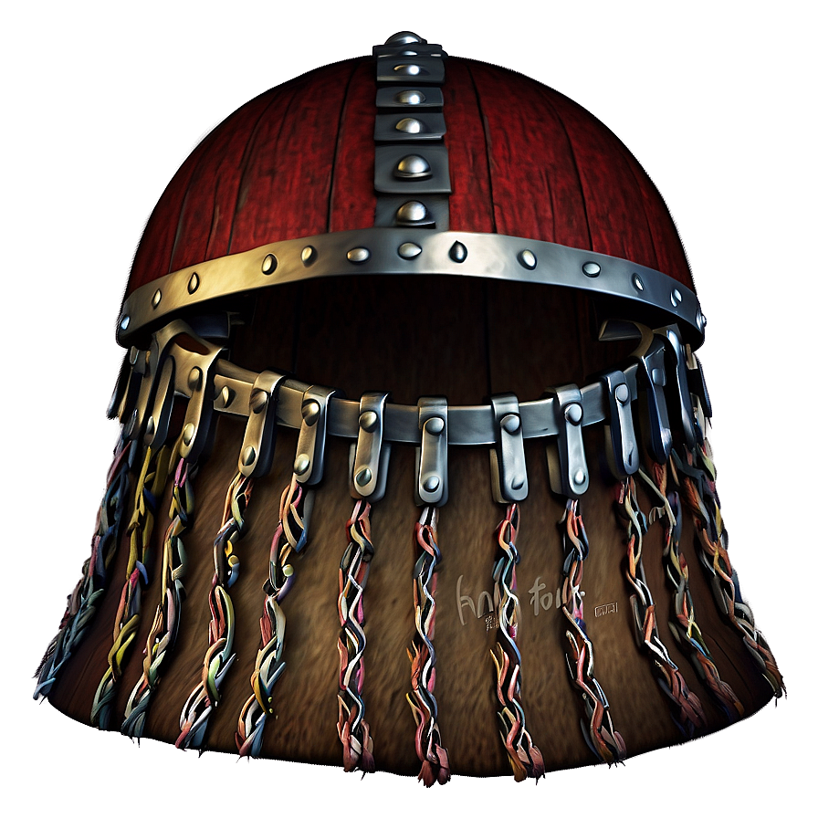 Viking Helmet With Braids Png 06132024