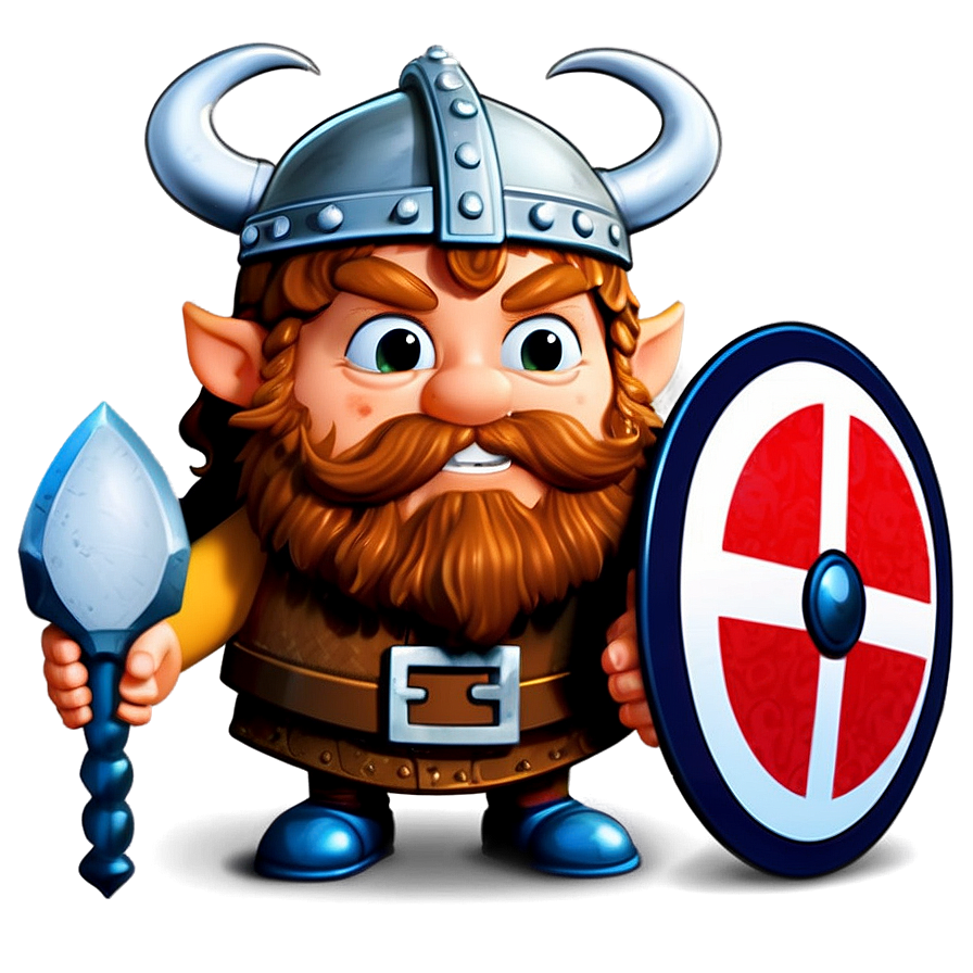 Viking Warrior Cartoon Character Png Bga