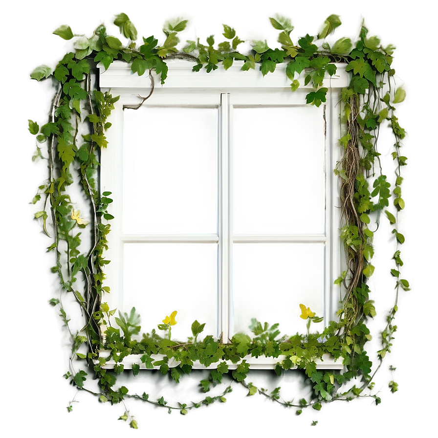 Vine Overgrown Window Png 82