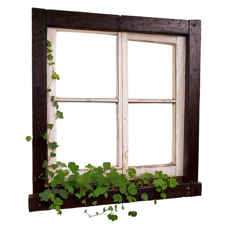 Vine Overgrown Window Png Ajs91