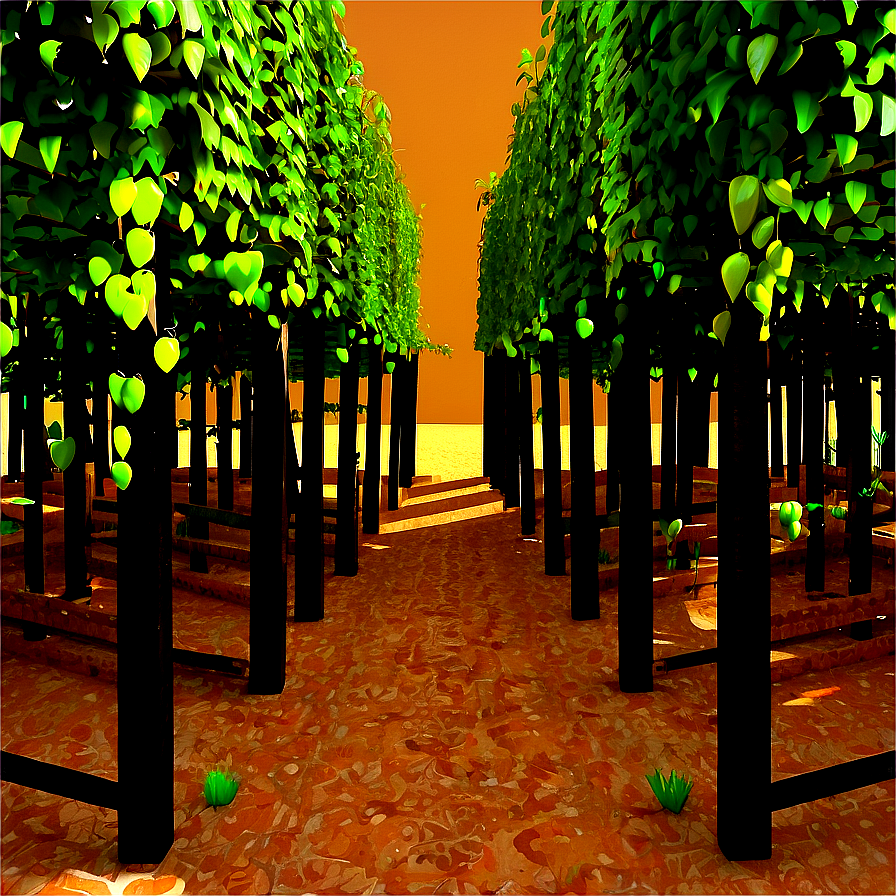 Vineyard Pathway3 D Rendering