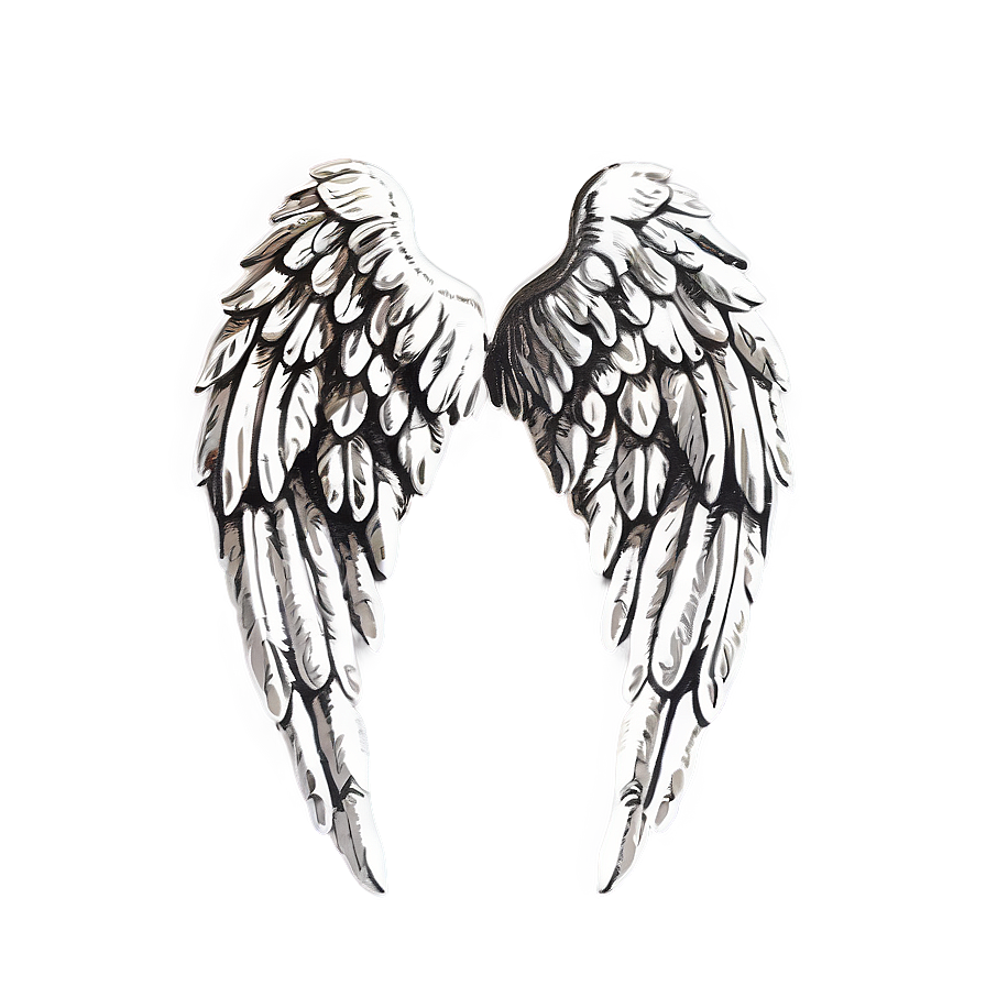 Vintage Angel Wings Graphic Png 85