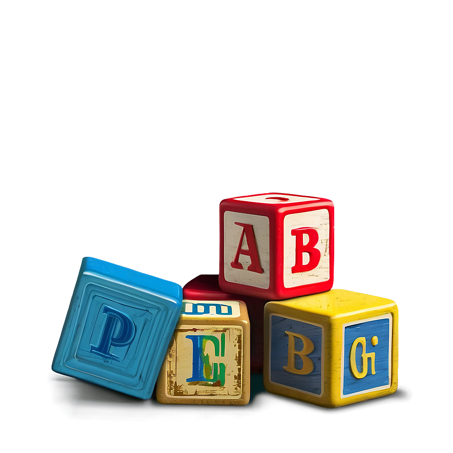 Vintage Baby Blocks Png Khq