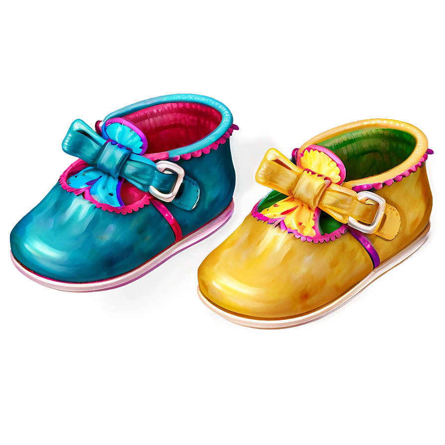 Vintage Baby Shoes Png Amn42