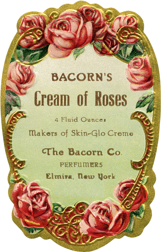 Vintage Bacorns Creamof Roses Label