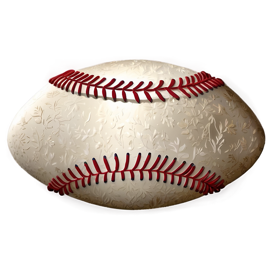 Vintage Baseball Stitch Illustration Png Nqb