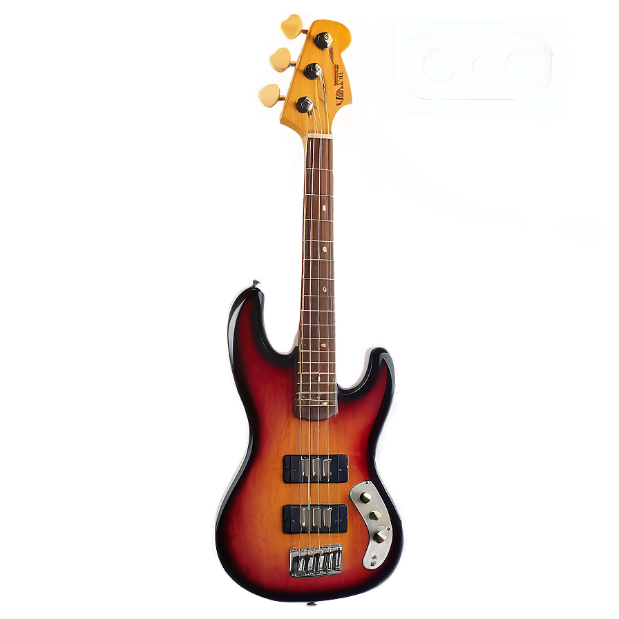 Vintage Bass Guitar Png 10