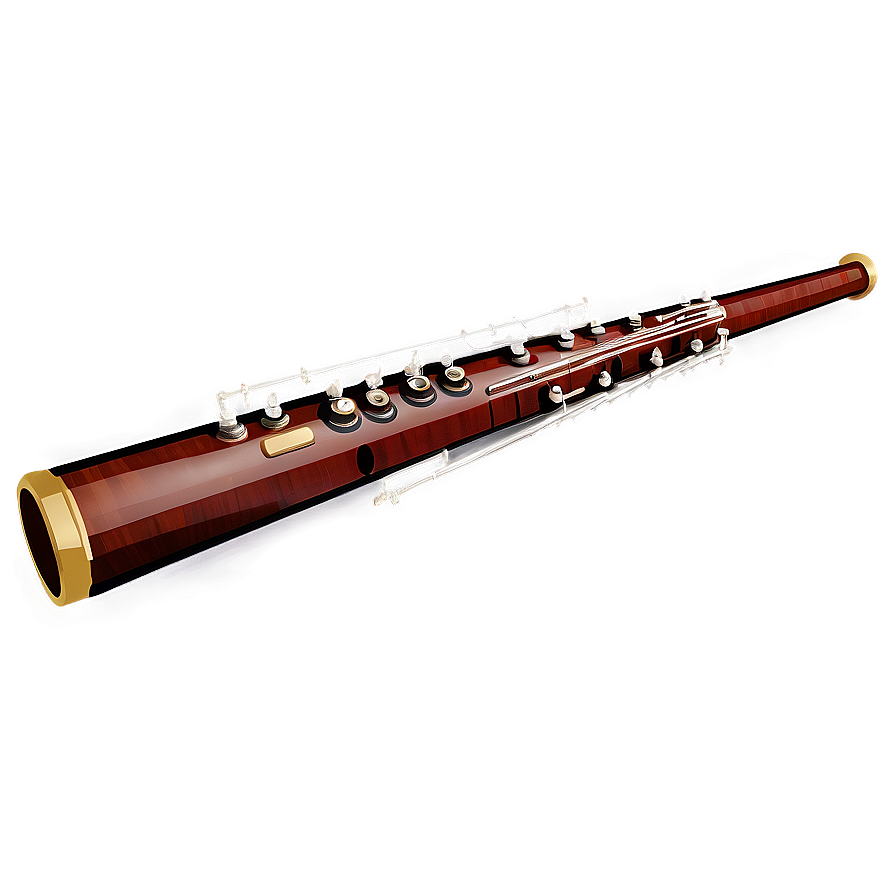 Vintage Bassoon Graphic Png 62