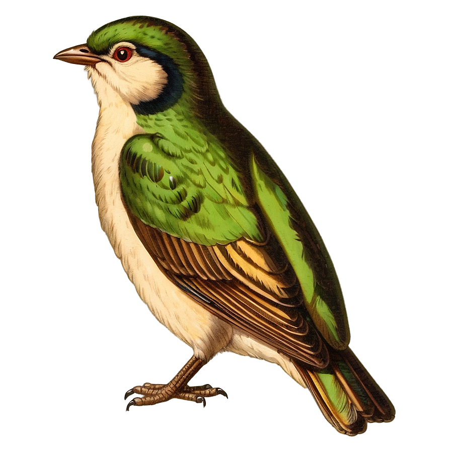 Vintage Bird Drawing Png 5