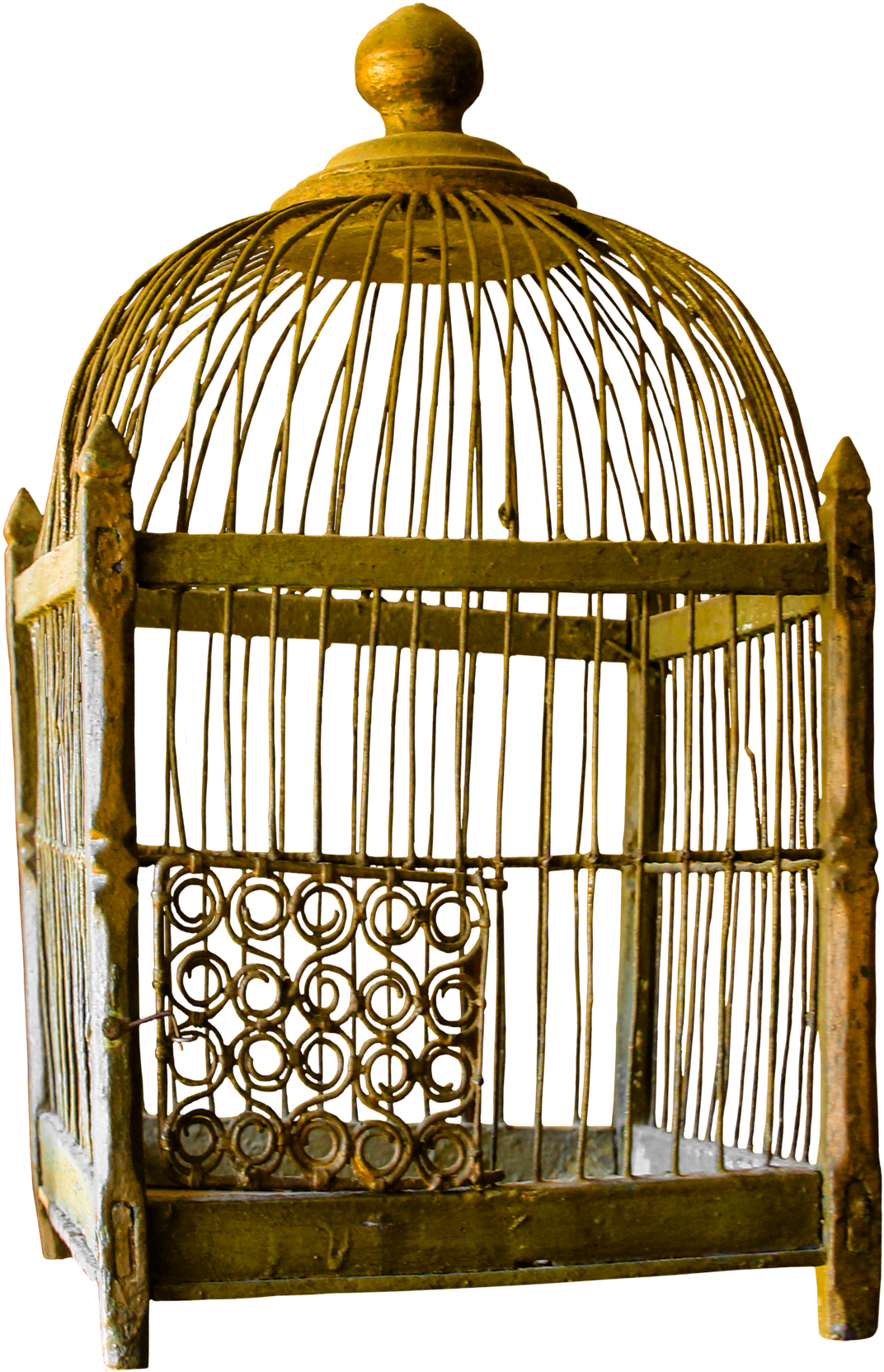 Vintage Birdcage Isolated