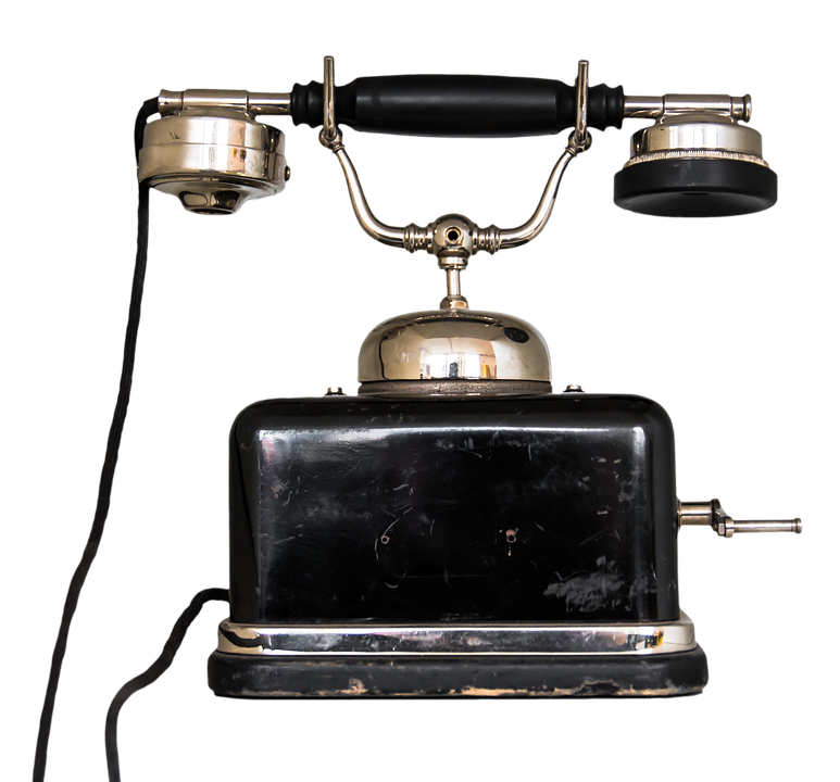 Vintage Black Candlestick Telephone