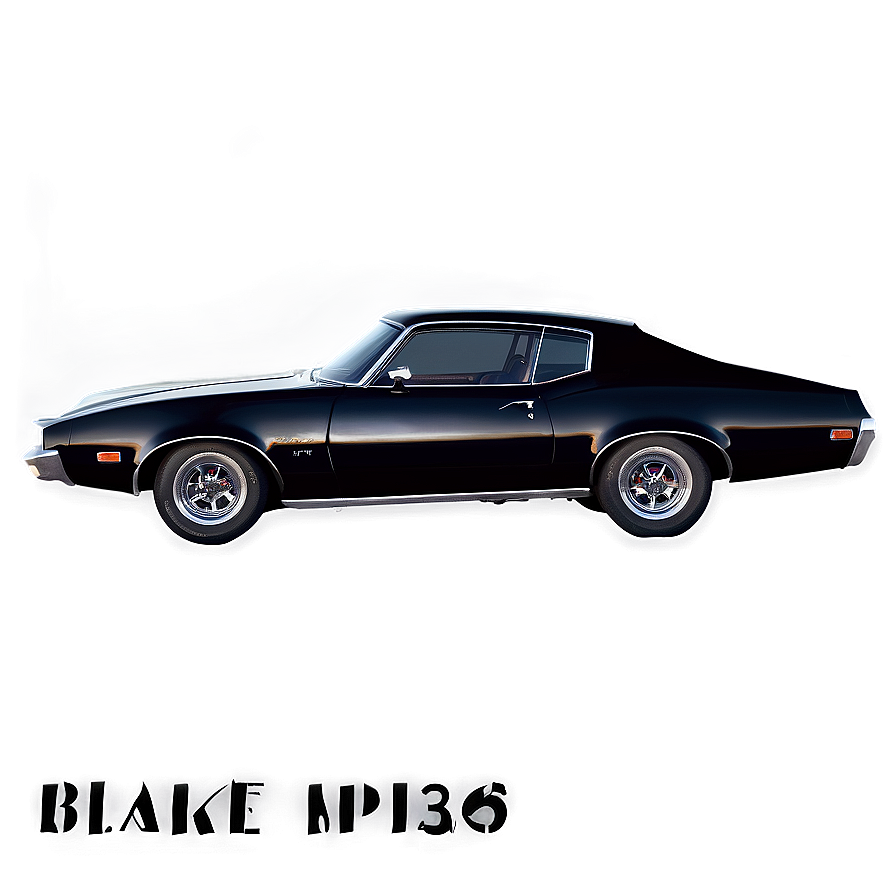 Vintage Black Car Png 90