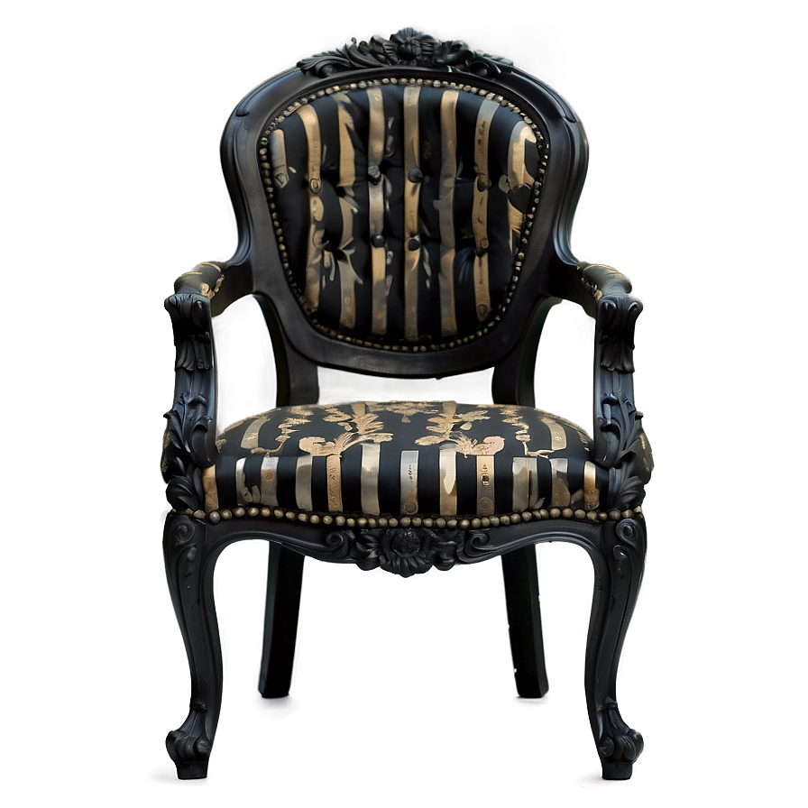 Vintage Black Chair Png Qgo