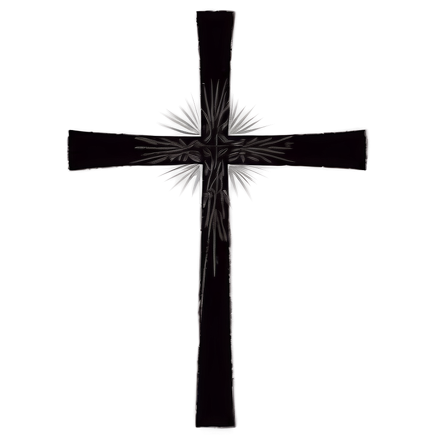 Vintage Black Cross Illustration Png 19