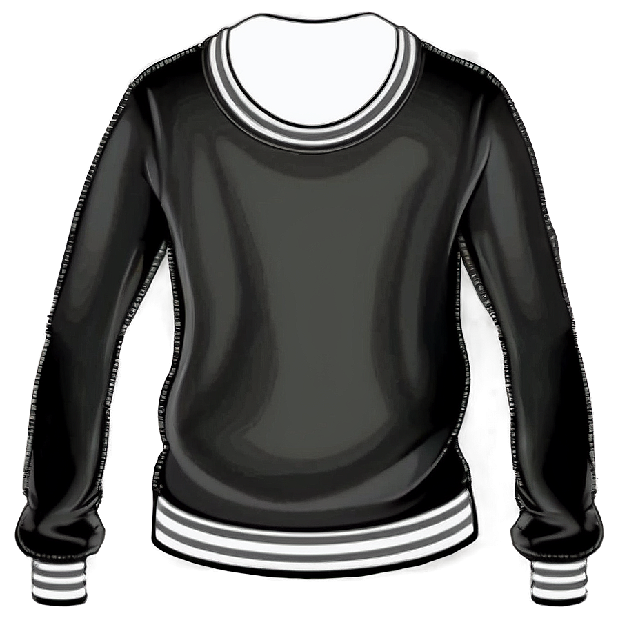 Vintage Black Sweatshirt Design Png 45