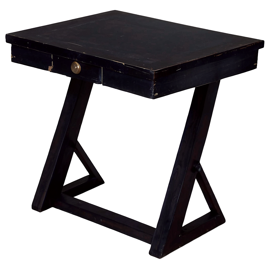 Vintage Black Table Png Eqx18