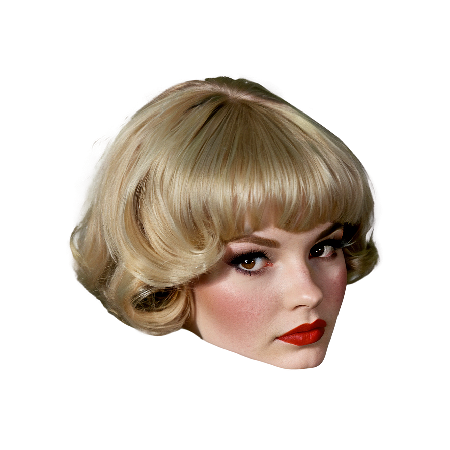 Vintage Blonde Bangs Png Ipf42