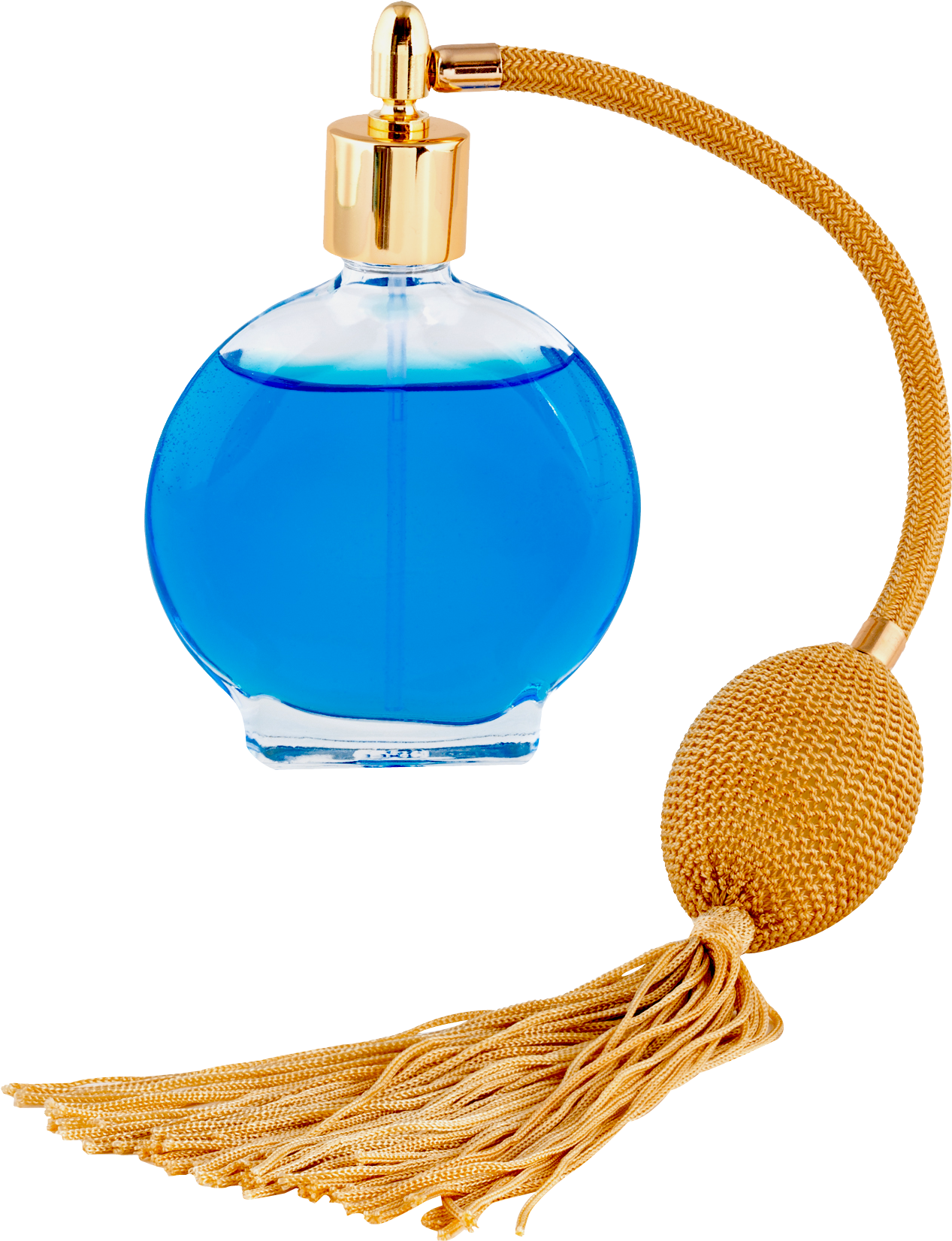 Vintage Blue Perfume Bottle