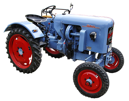 Vintage Blue Tractor