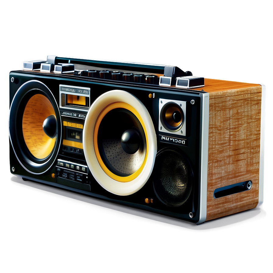 Vintage Boombox Png 05242024