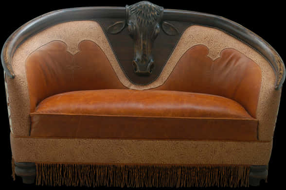 Vintage Bull Head Sofa