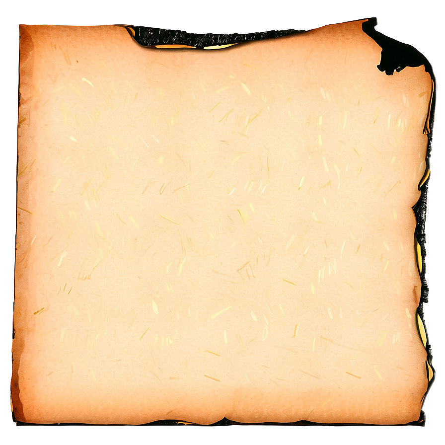 Vintage Burned Paper Png 27