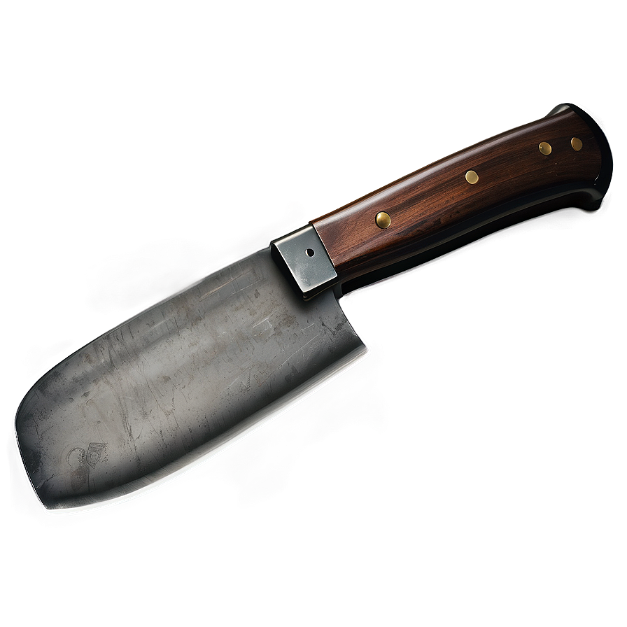 Vintage Butcher Knife Design Png 38