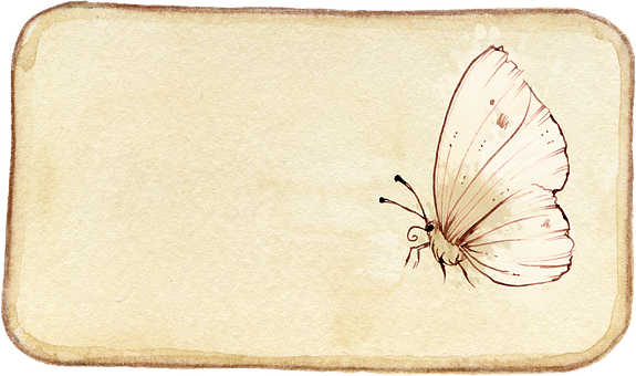 Vintage Butterfly Sketch