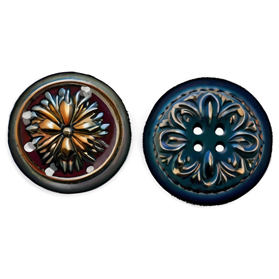 Vintage Button Png Tpv45