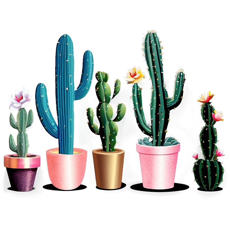 Vintage Cactus Png 50