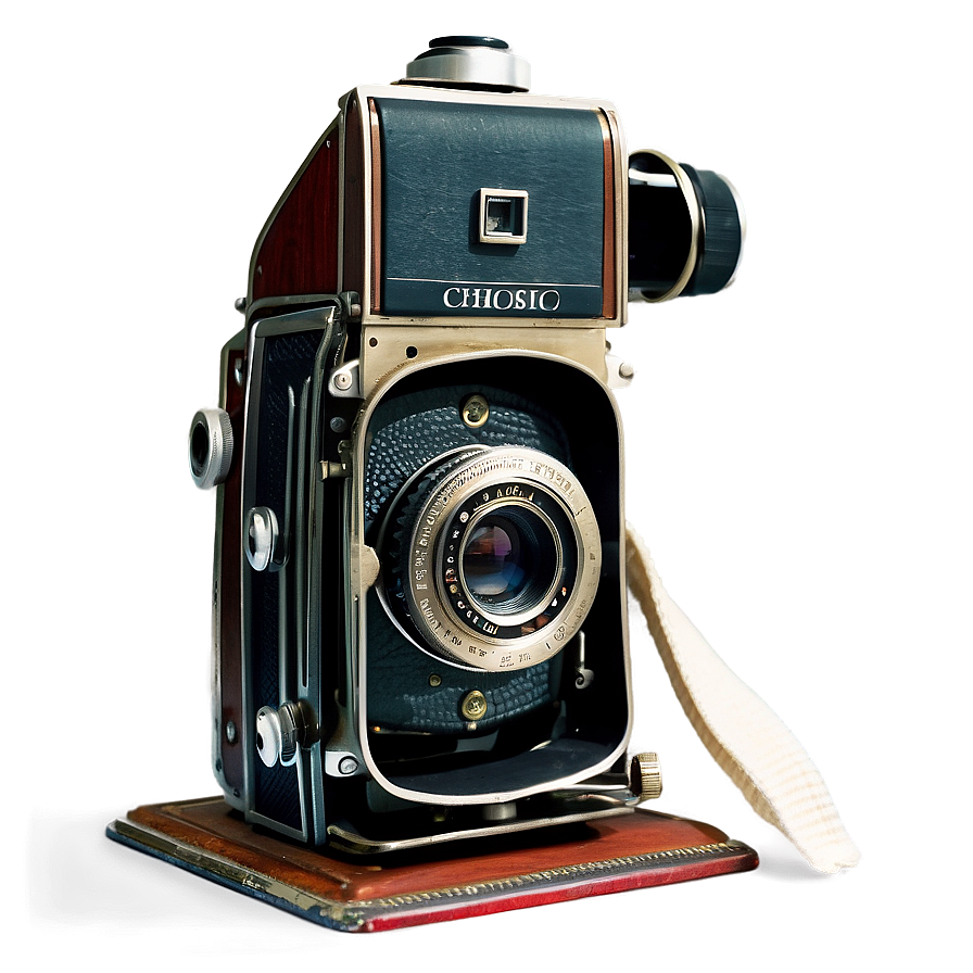 Vintage Camera With Flash Png Rsy67