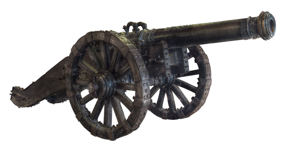 Vintage_ Cannon_ Isolated_ Background