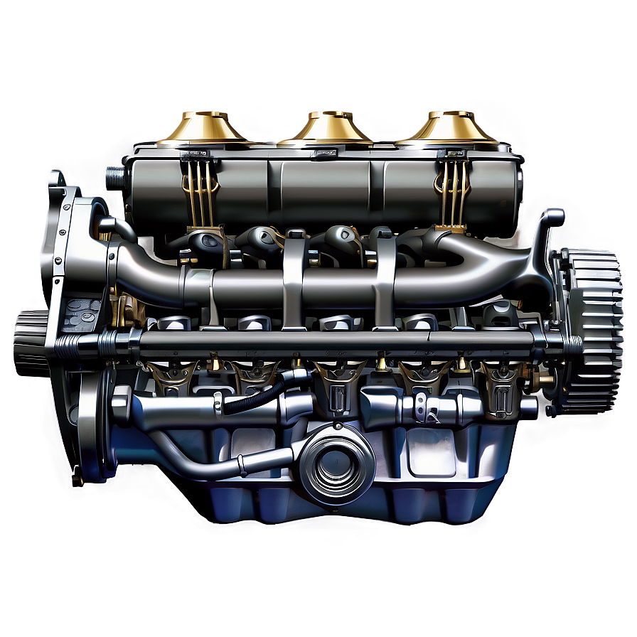 Vintage Car Engine Structure Png 59