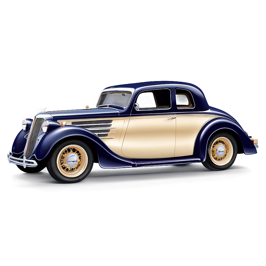 Vintage Car Vector Drawing Png Eqt74