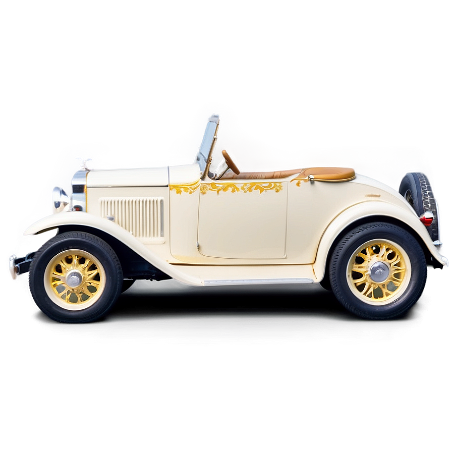 Vintage Car With Elegant Detailing Png Tdo46