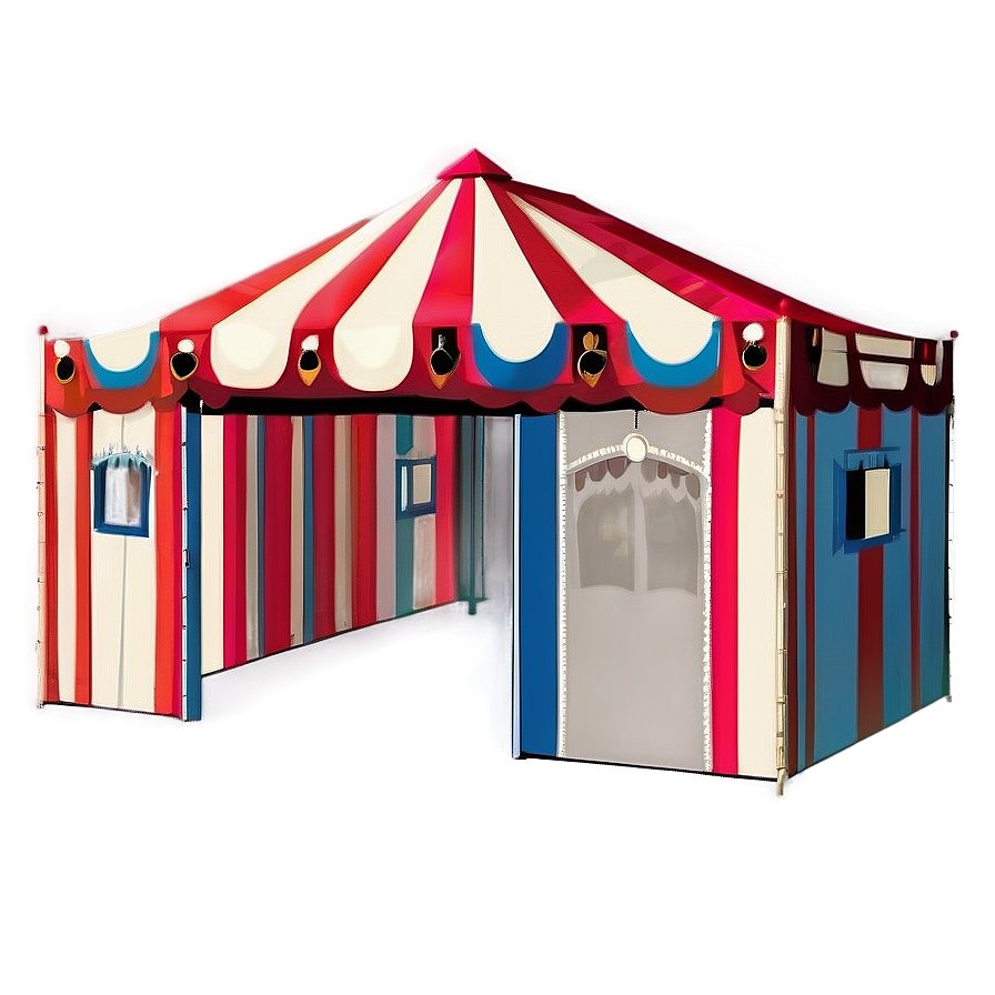 Vintage Carnival Tent Graphic Png Nyj75