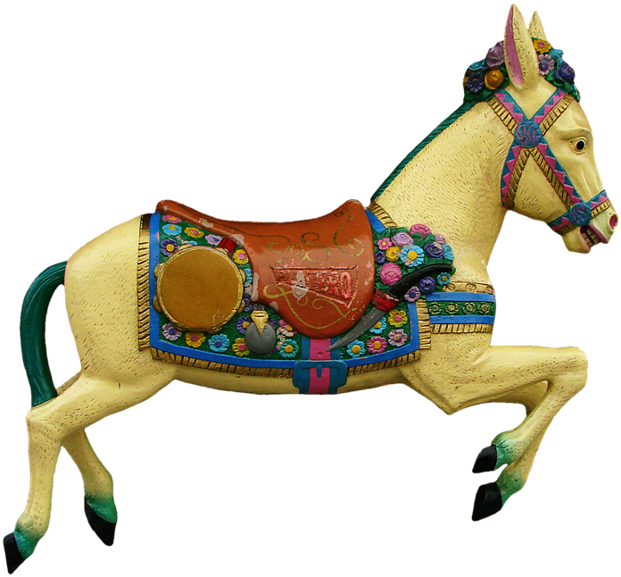 Vintage Carousel Horse Figurine