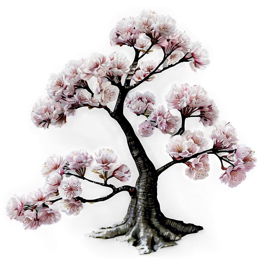 Vintage Cherry Blossom Tree Png 05242024