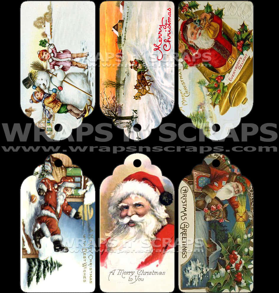 Vintage Christmas Gift Tags Collection