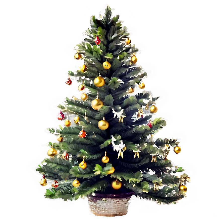 Vintage Christmas Tree Png 47