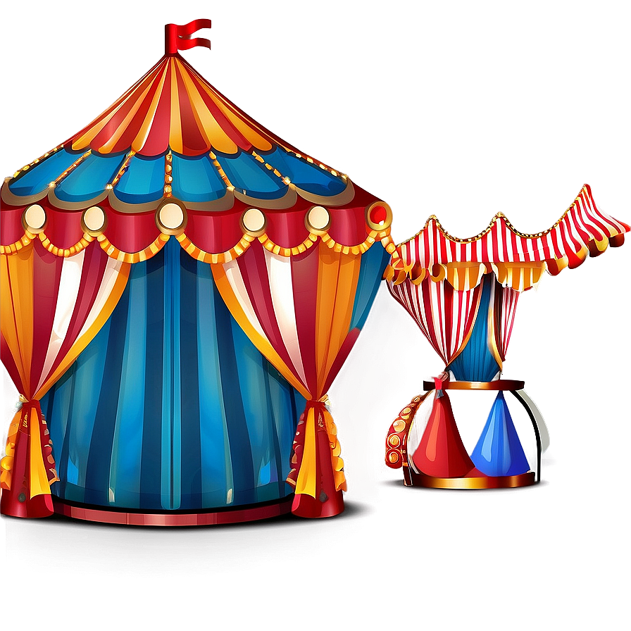 Vintage Circus Tent Design Png Mpi19