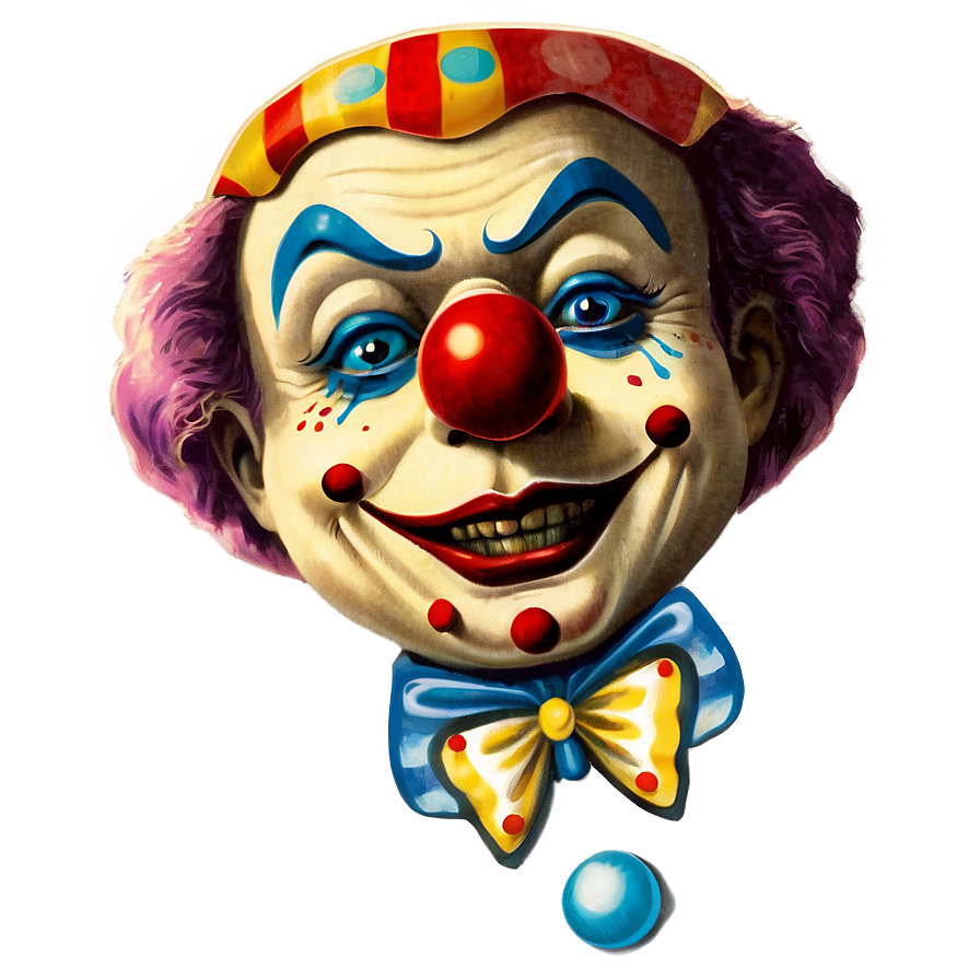 Vintage Clown Poster Png Lxo81