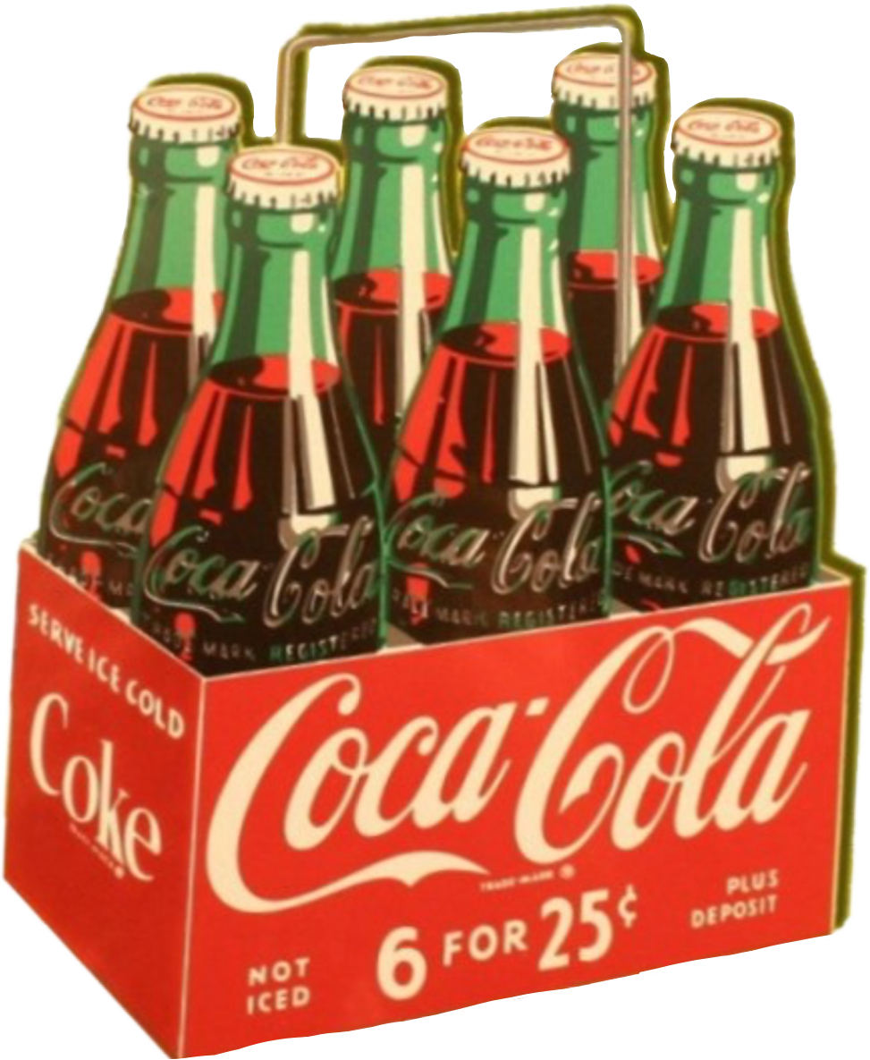 Vintage Coca Cola Bottle Pack Advertisement